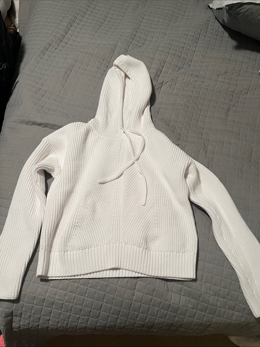 Banana republic crop sweater with hood